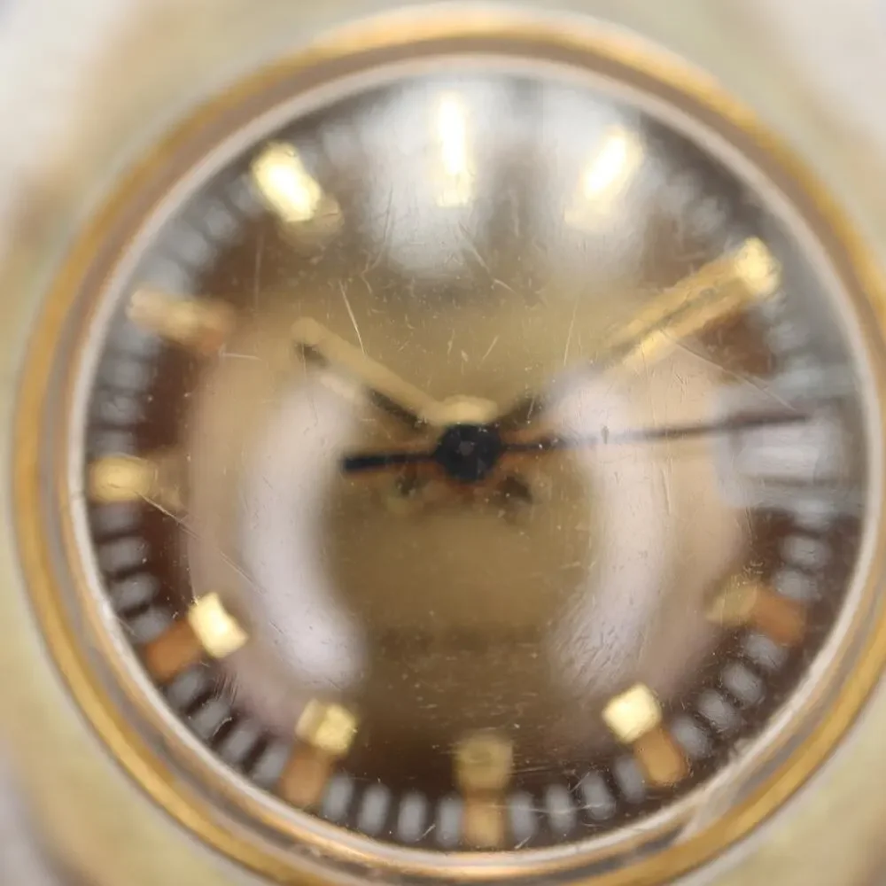 Vintage Timex Mechanical Womens Wind Up Watch Gold Bronze Tone w New Battery